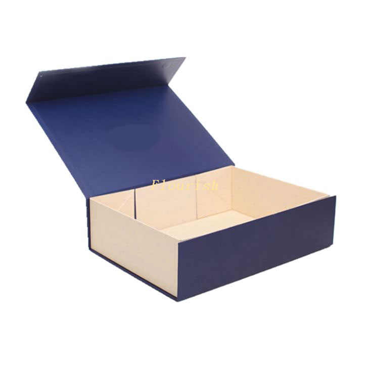 Luxury Style Flip Top Type Rigid Cardboard Paper Box With Magnetic