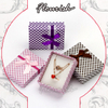 Special Texture Purple Art Paper Jewelry Brooch Gift Box