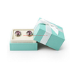 Elegant Jewelry Ring Earring Necklace Packaging Paper Box with Lid And Bowknot