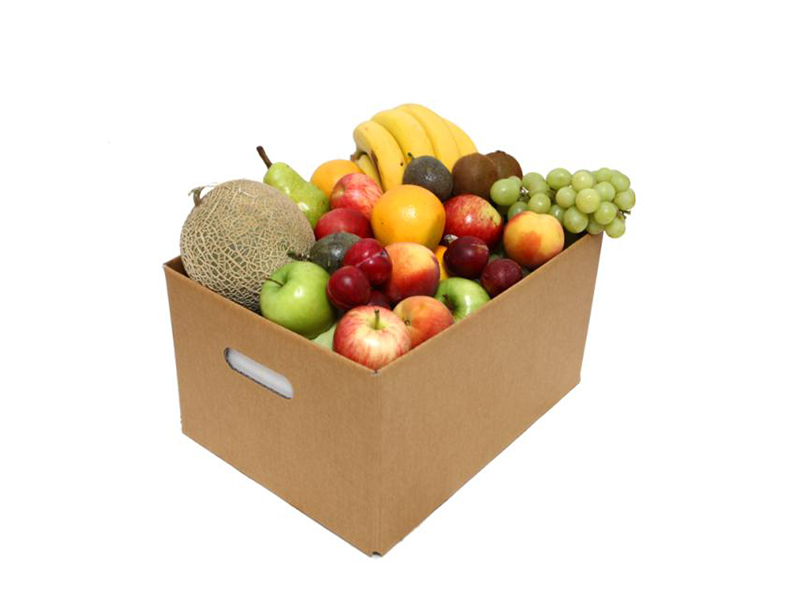 Biodegradable Food Grade Fresh Fruit Vegetable Packaging Paper Box for Supermarket