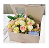 Square Cardboard Flower Perfume Packaging Box for Valentines with Window