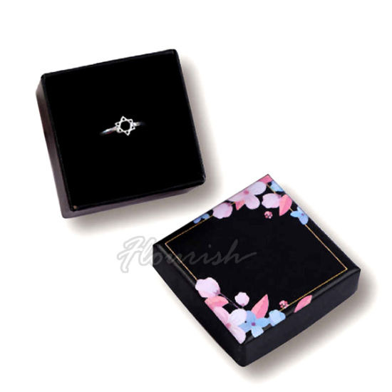 Custom Printing Coated Paper Lid And Base Type Cardboard Brooch Box for Party