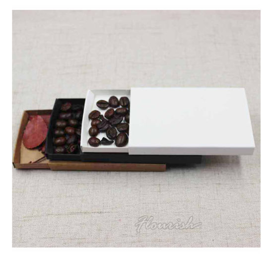 Eco-friendly Recyclable Kraft Paper Home Made Food Packaging Drawer Box