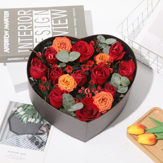 China Manufacturer Wholesale Heart Shaped Flower Box With Window