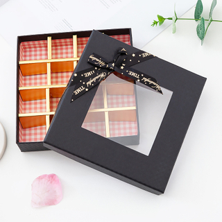 9/12 Grids Romantic Valentine Chocolate Gift Box Candy Handmade Truffles for Couple Send a Gift Wedding Decorate With Windows