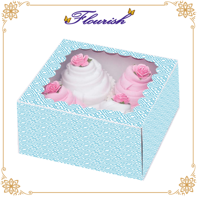 Chinese Element Fancy Looking Navy Color Diecut Window Cake Box Buy